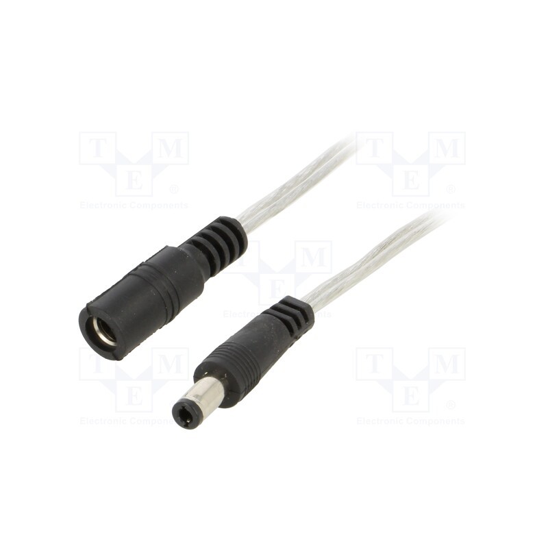 1 pcs x BQ CABLE - DC.EXT.8600.0300 - Cable, 2x0.5mm2, DC 5,5/2,5 plug,DC 5,5/2,5 socket, straight