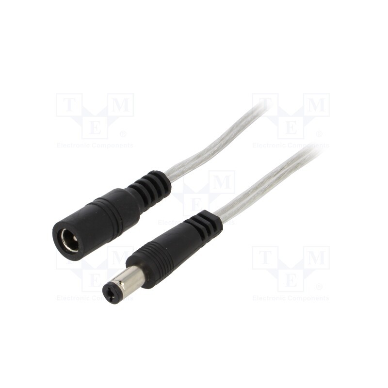 1 pcs x BQ CABLE - DC.EXT.8200.0300 - Cable, 2x0.5mm2, DC 5,5/2,1 plug,DC 5,5/2,1 socket, straight