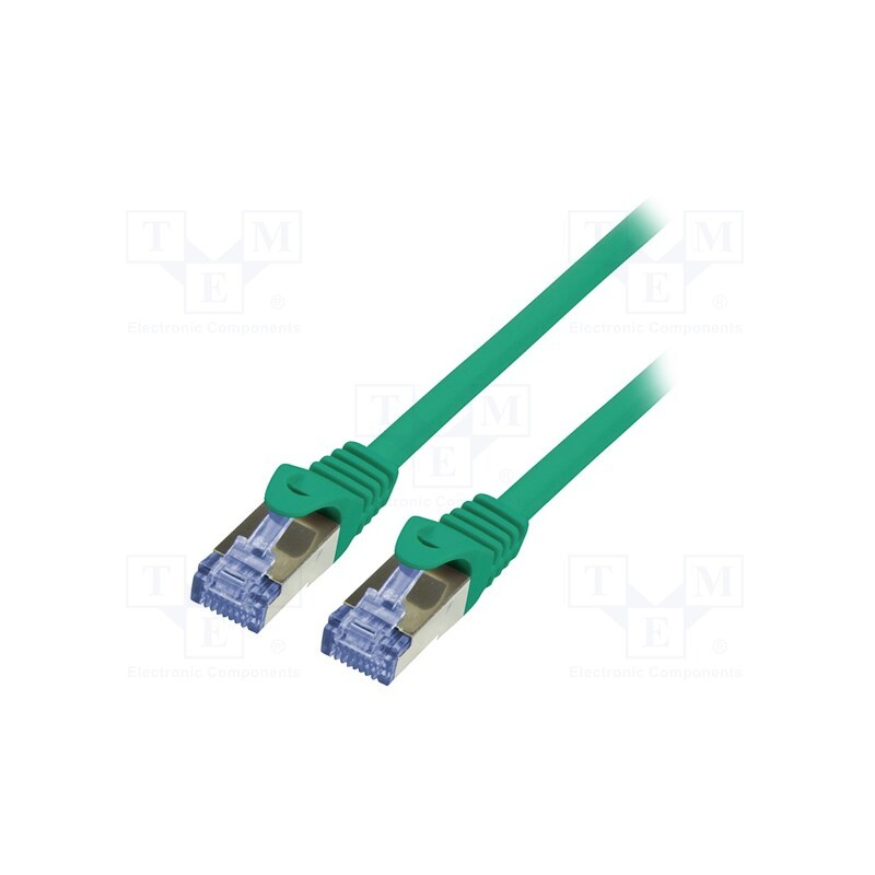 1 pcs x LOGILINK - CQ5025S - Patch cord, S/FTP, 6a, stranded, Cu, LSZH, green, 0.5m, 26AWG