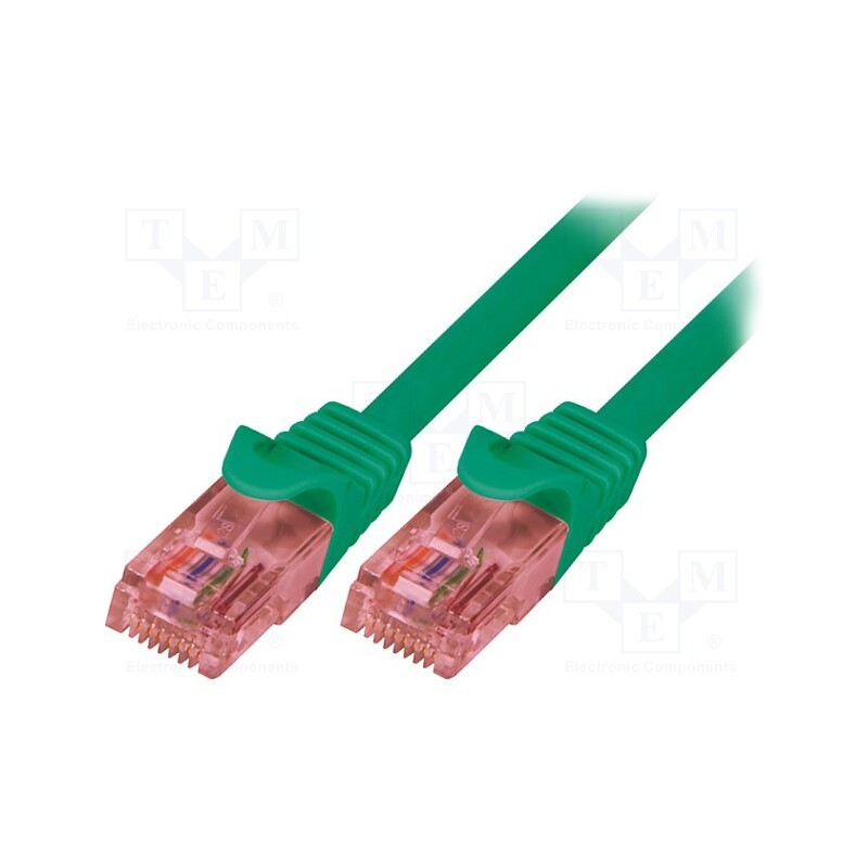 1 pcs x LOGILINK - CQ2025U - Patch cord, U/UTP, 6, stranded, Cu, LSZH, green, 0.5m, 26AWG
