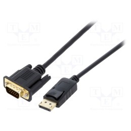 1 pcs x GEMBIRD - CCP-DPM-VGAM-6 - Cable, DisplayPort 1.1, D-Sub 15pin HD plug,DisplayPort plug