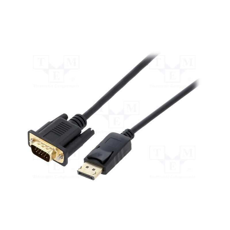 1 pcs x GEMBIRD - CCP-DPM-VGAM-6 - Cable, DisplayPort 1.1, D-Sub 15pin HD plug,DisplayPort plug