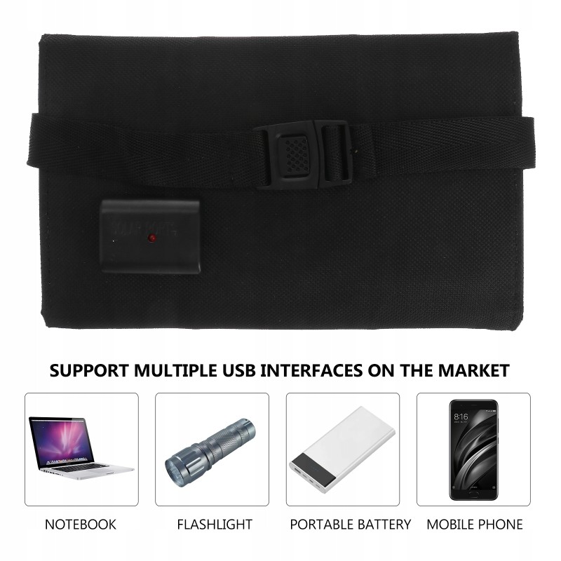 External USB panels for charging solar panels