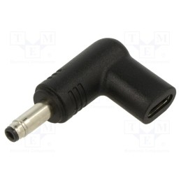 1 pcs x AKYGA - AK-ND-C17 - Adapter, USB C socket,DC 4,8/1,7 plug, black, 100W, 5A