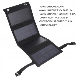 External USB panels for charging solar panels