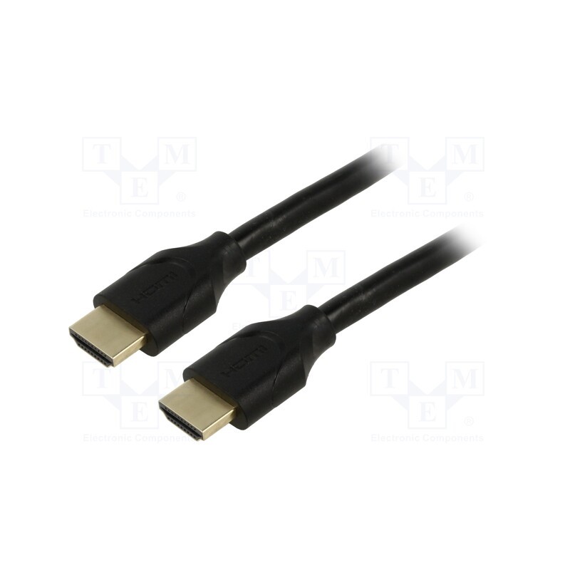 1 pcs x Goobay - 61641 - Cable, HDCP 2.2,HDMI 2.1, HDMI plug,both sides, PVC, 3m, black