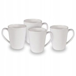 Kampa classic white mugs, 4 pcs