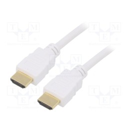 1 pcs x Goobay - 61018 - Cable, HDCP 2.2,HDMI 2.0, HDMI plug,both sides, PVC, 1m, white
