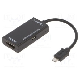 1 pcs x GEMBIRD - A-MHL-002 - Adapter, HDMI socket,USB B micro socket,USB B micro plug