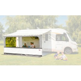 Wall front awning roller blind Fiamma Blocker Pro 400