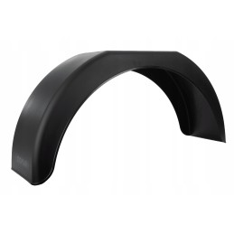 Single plastic fender for 14-inch wheel trailers