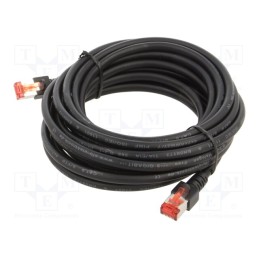 1 pcs x HELUKABEL - 803027 - Patch cord, S/FTP, 6, stranded, Cu, LSZH, black, 5m, 27AWG