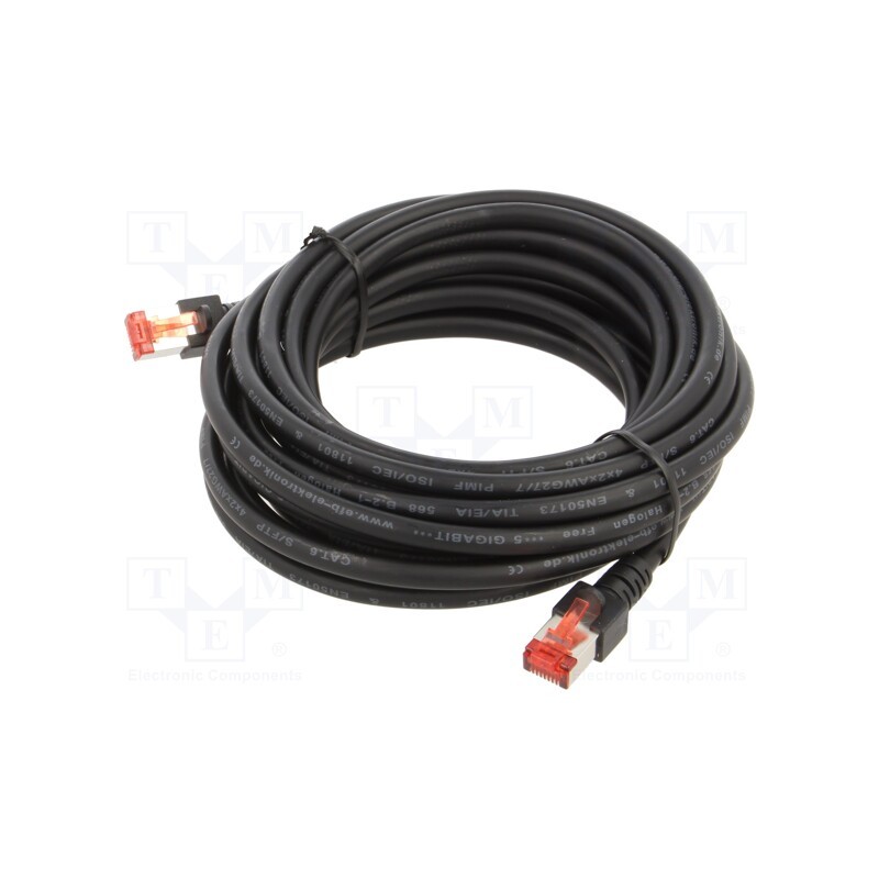 1 pcs x HELUKABEL - 803027 - Patch cord, S/FTP, 6, stranded, Cu, LSZH, black, 5m, 27AWG