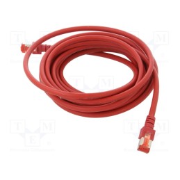 1 pcs x HELUKABEL - 802995 - Patch cord, S/FTP, 6, stranded, Cu, LSZH, red, 5m, 27AWG