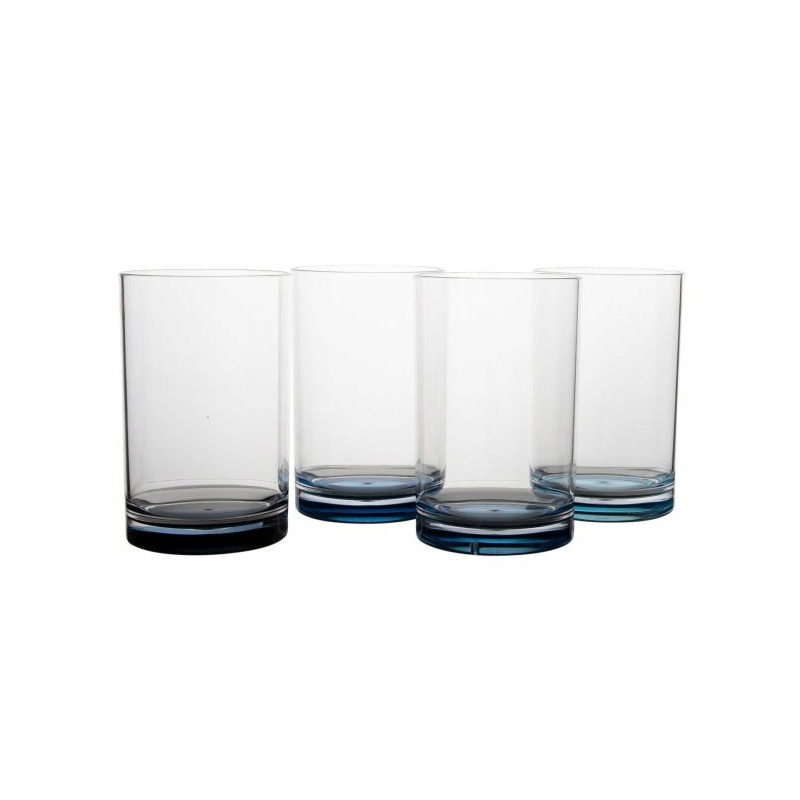 Camping glasses 4 pcs Gimex blue 300ml