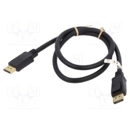 1 pcs x Goobay - 64857 - Cable, DisplayPort 2.1, DisplayPort plug,both sides, 1m, black