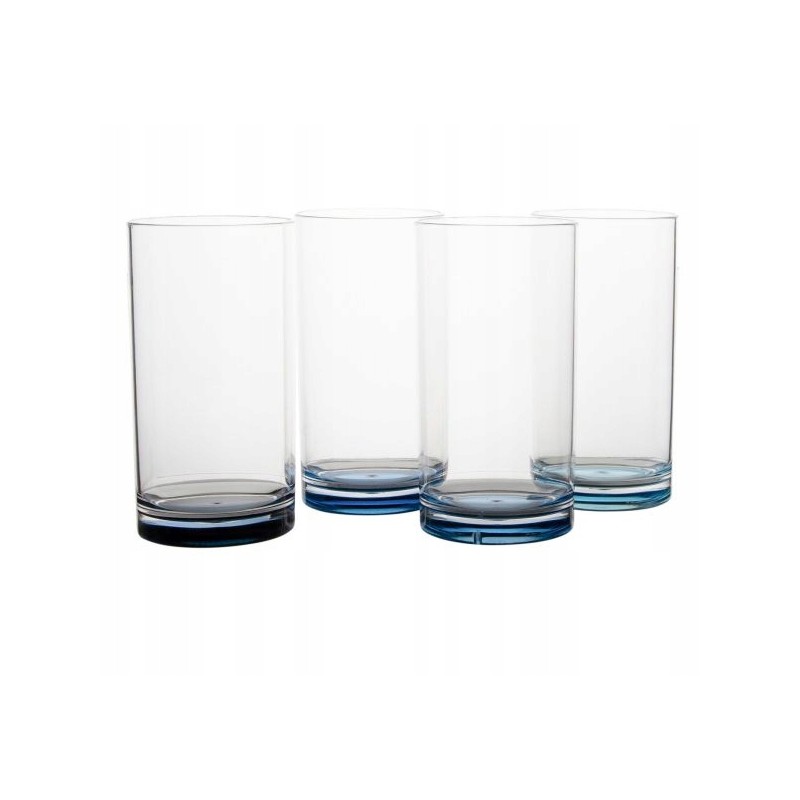 Camping glasses 4 pcs Gimex blue 500 ml