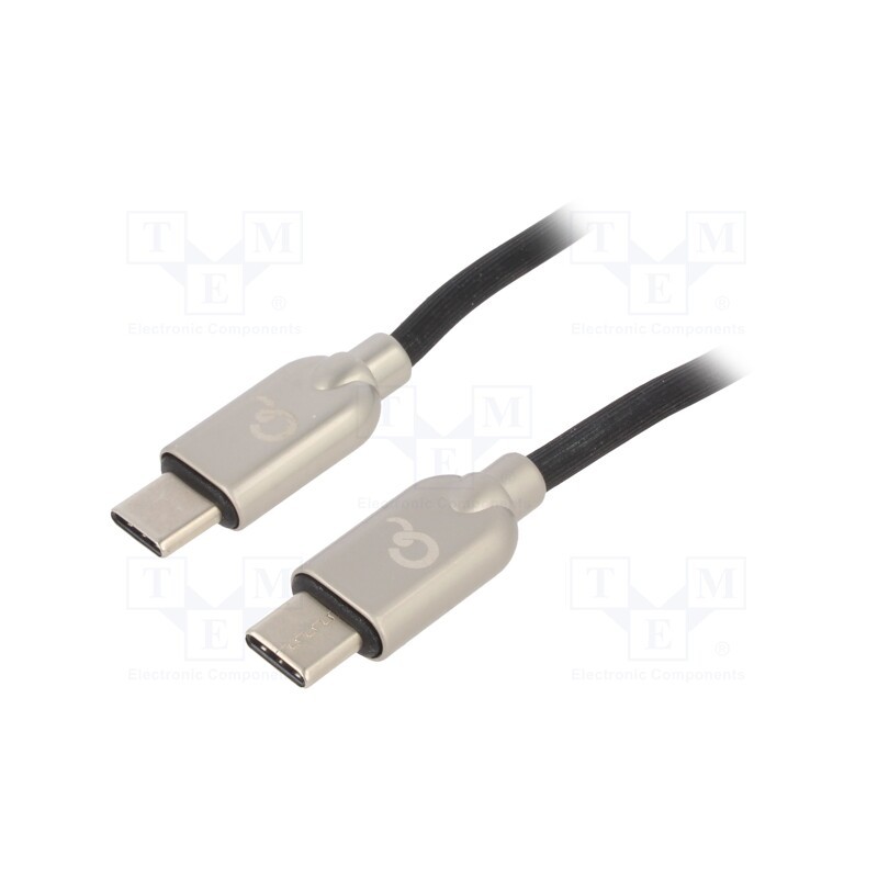 1 pcs x GEMBIRD - CC-USB2PD60-CMCM-2M - Cable, USB 2.0, USB C plug,both sides, 2m, black, 480Mbps, 60W