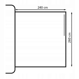 Canopy structure for bus camper fjord private room 260 eurotrail in wa