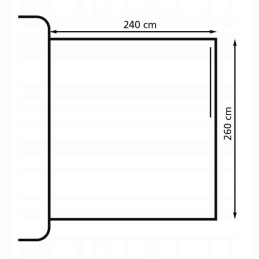 Construction for the roof of a privateroom 260 eurotrail bus