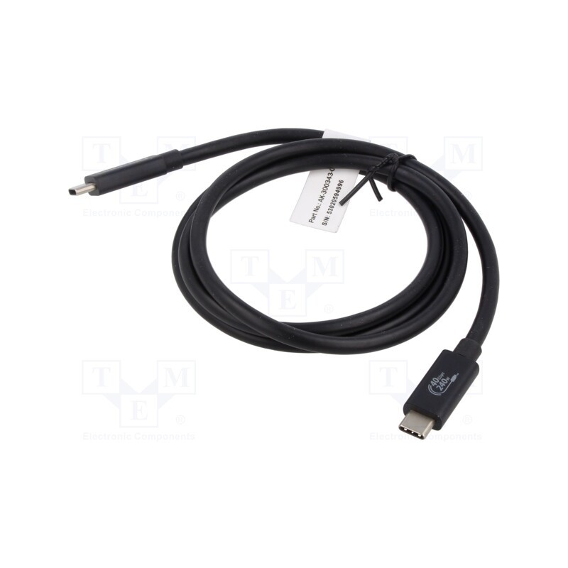 1 pcs x DIGITUS - AK-300139-010-S - Cable, Power Delivery (PD),USB 3.1, USB C plug,both sides, 1m