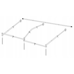 Construction for a 260 eurotrail bus camper canopy