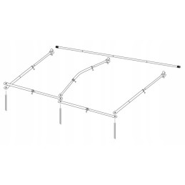 Construction for the canopy of a bus van t5 t6 vito camper