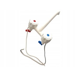 Comet white trailer mixer faucet spout