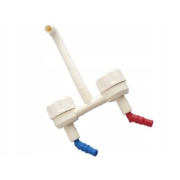 Comet white trailer mixer faucet spout