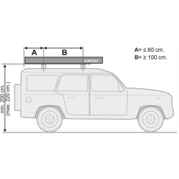 Canopy for camper compass 220 black fia