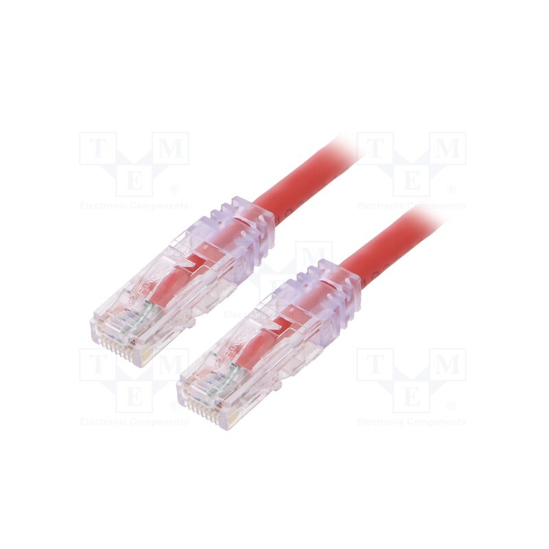 1 pcs x PANDUIT - UTPSP2MRDY - Patch cord, TX6™ PLUS,U/UTP, 6, stranded, Cu, LSZH, red, 2m, 24AWG