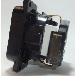 Schuko modular c line socket, black haba cover