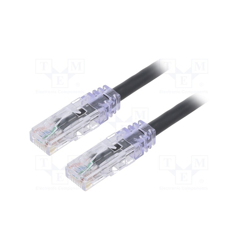 1 pcs x PANDUIT - UTPSP1MBLY - Patch cord, TX6™ PLUS,U/UTP, 6, stranded, Cu, LSZH, black, 1m, 24AWG