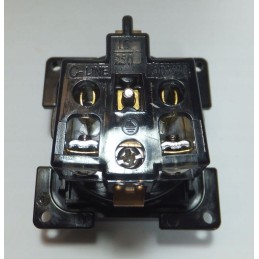 C-line socket, schuko modular, black cover, haba in the shaft