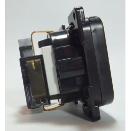 C-line socket, schuko modular, black cover, haba in the shaft