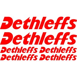 dethleffs camping stickers 4 pieces 45 cm