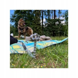 Dog tether screw camping 31cm peggypeg