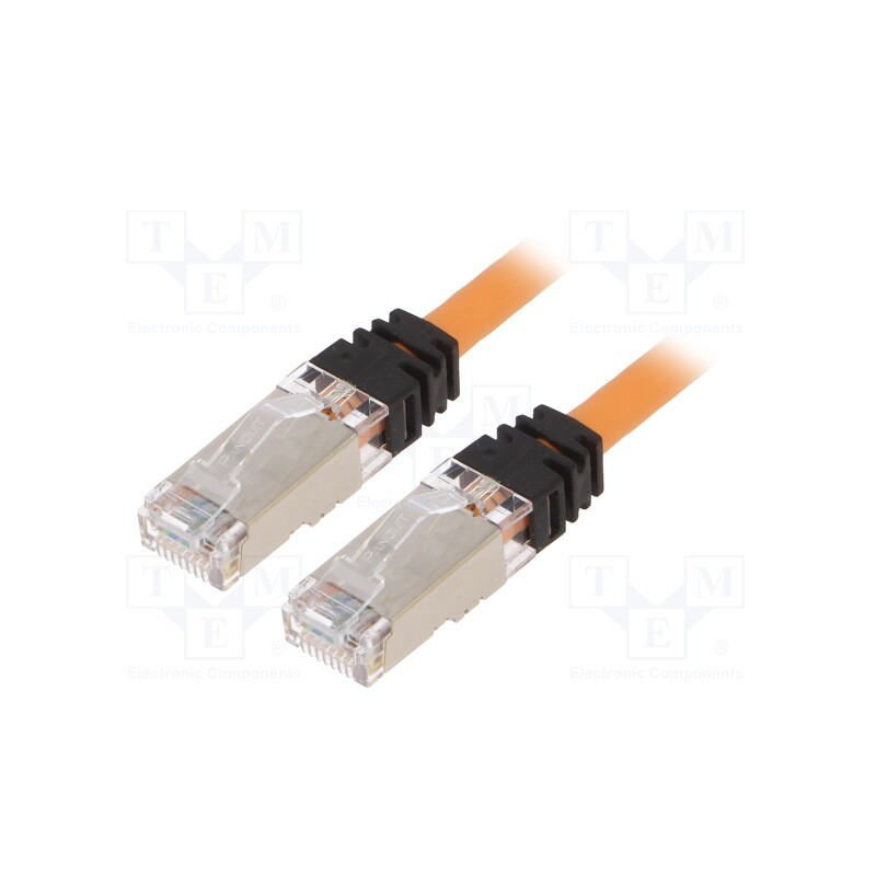 1 pcs x PANDUIT - STP6X0.5MOR - Patch cord, S/FTP,TX6A™ 10Gig, 6a, stranded, Cu, LSZH, orange, 0.5m