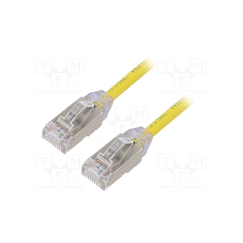 1 pcs x PANDUIT - STP28X2MYL - Patch cord, F/UTP,TX6A-28™, 6a, solid, Cu, LSZH, yellow, 2m, 28AWG