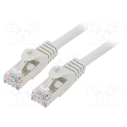 1 pcs x GEMBIRD - PP6A-LSZHCU-20M - Patch cord, S/FTP, 6a, solid, Cu, LSZH, grey, 20m, 27AWG, Cablexpert
