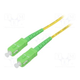 1 pcs x Goobay - 59643 - Fiber patch cord, OS2, SC/APC,both sides, 15m, LSZH, yellow