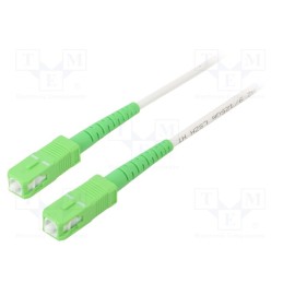 1 pcs x Goobay - 59599 - Fiber patch cord, OS2, SC/APC,both sides, 15m, LSZH, white