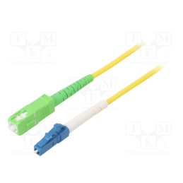 1 pcs x Goobay - 59652 - Fiber patch cord, OS2, LC/UPC,SC/APC, 10m, Optical fiber: 9/125um