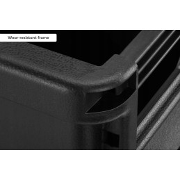 Folding box trolley on wheels, load capacity 25 kg