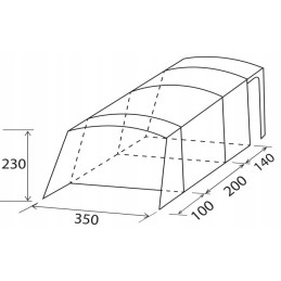 Tent for a camper and a Brunner bus trailer