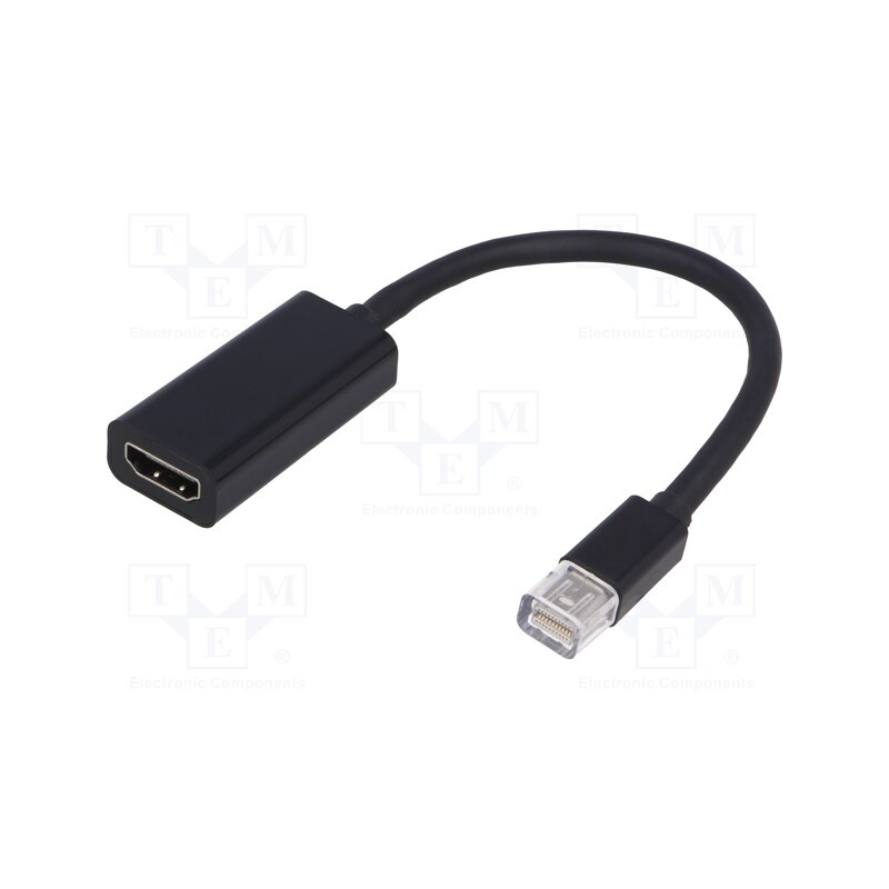 1 pcs x QOLTEC - 50432 - Adapter, DisplayPort 1.1, HDMI socket,mini DisplayPort plug