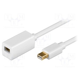 1 pcs x Goobay - 52854 - Cable, DisplayPort 1.2, 1m, white