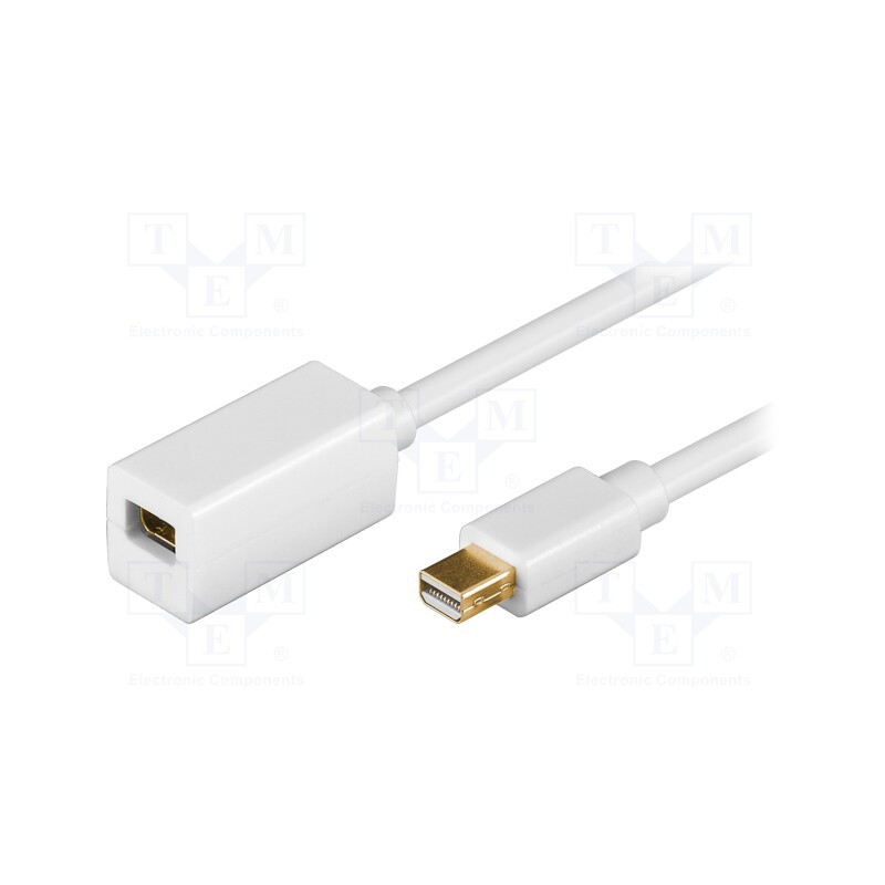 1 pcs x Goobay - 52854 - Cable, DisplayPort 1.2, 1m, white