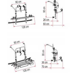 Mercedes v class premium fiamma bike rack
