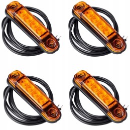 Set of 4x Horpol slim orange LED marker lamps
